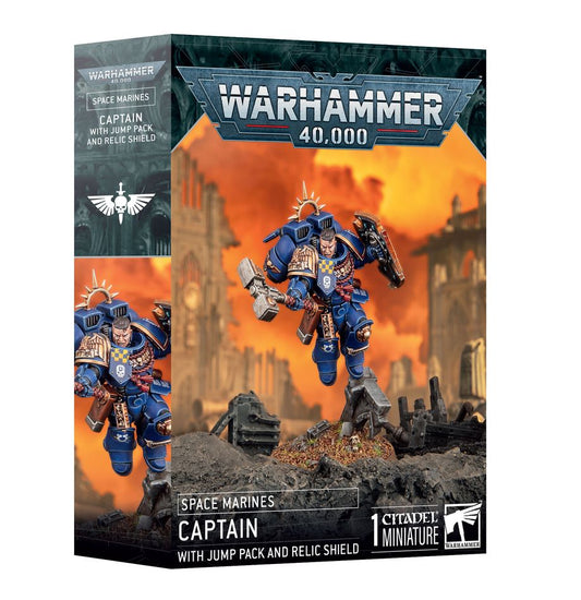 Space Marines Captain with Jump Pack & Relic Shield 48-102