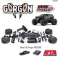 Gorgon 2wd MT 1/10 Ready-To-Assemble Kit w/8.4v/Chg Gunmetal