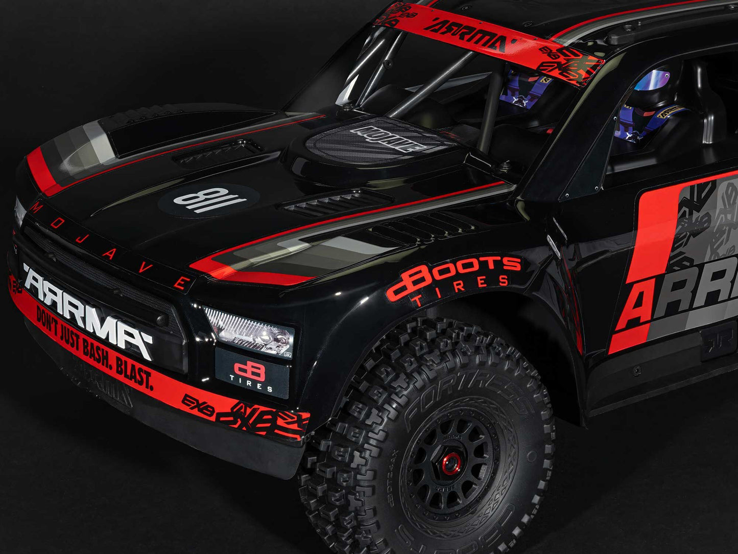 1/7 MOJAVE 6S EXB 4X4 RTR Brushless Desert Truck, Black