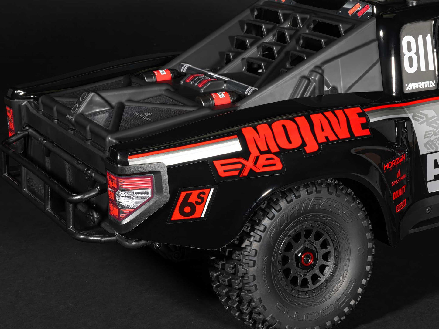 1/7 MOJAVE 6S EXB 4X4 RTR Brushless Desert Truck, Black