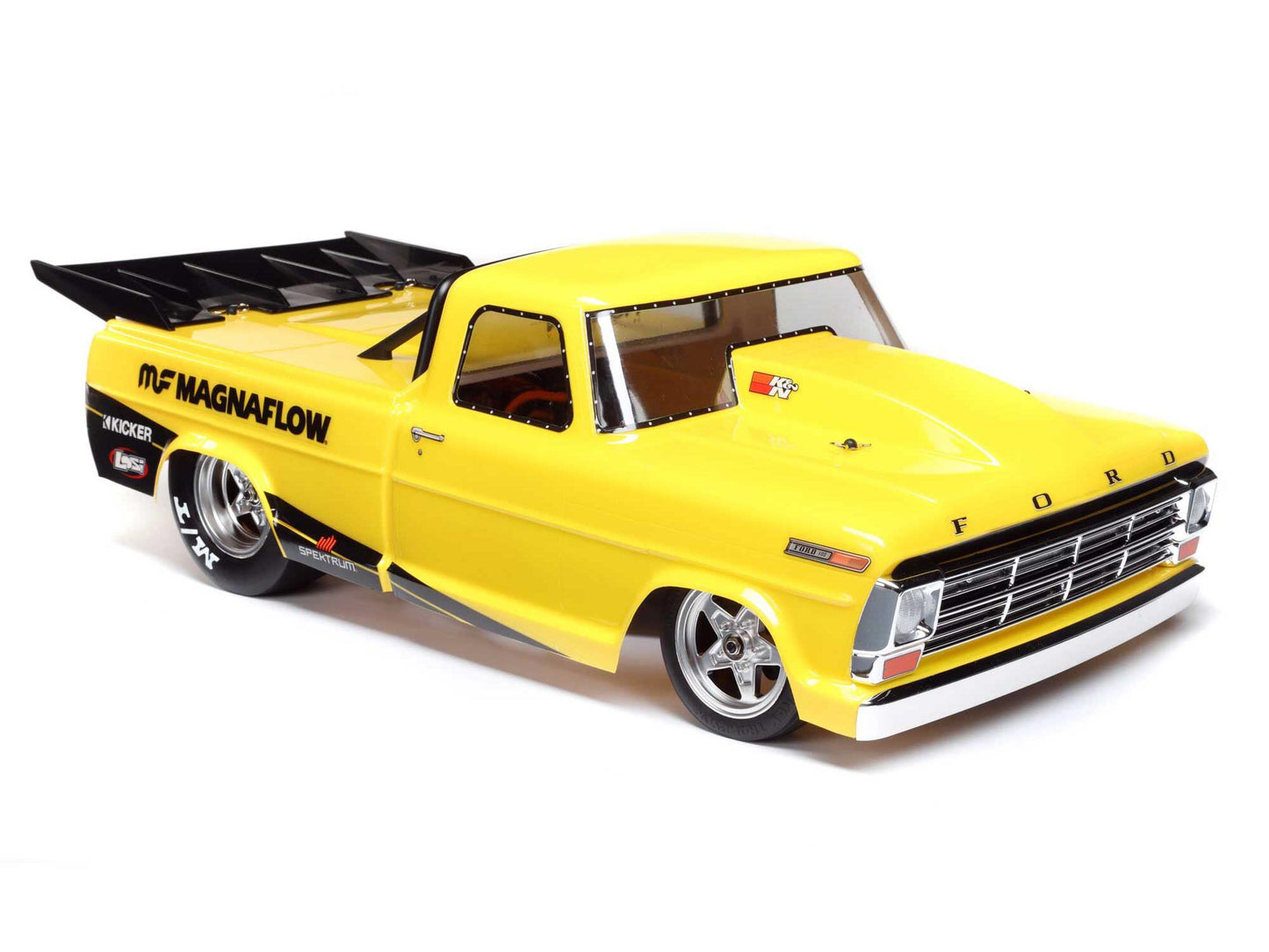 Losi 1968 F100 22S Drag Car, BL RTR, Magnaflow: 1/10 2WD