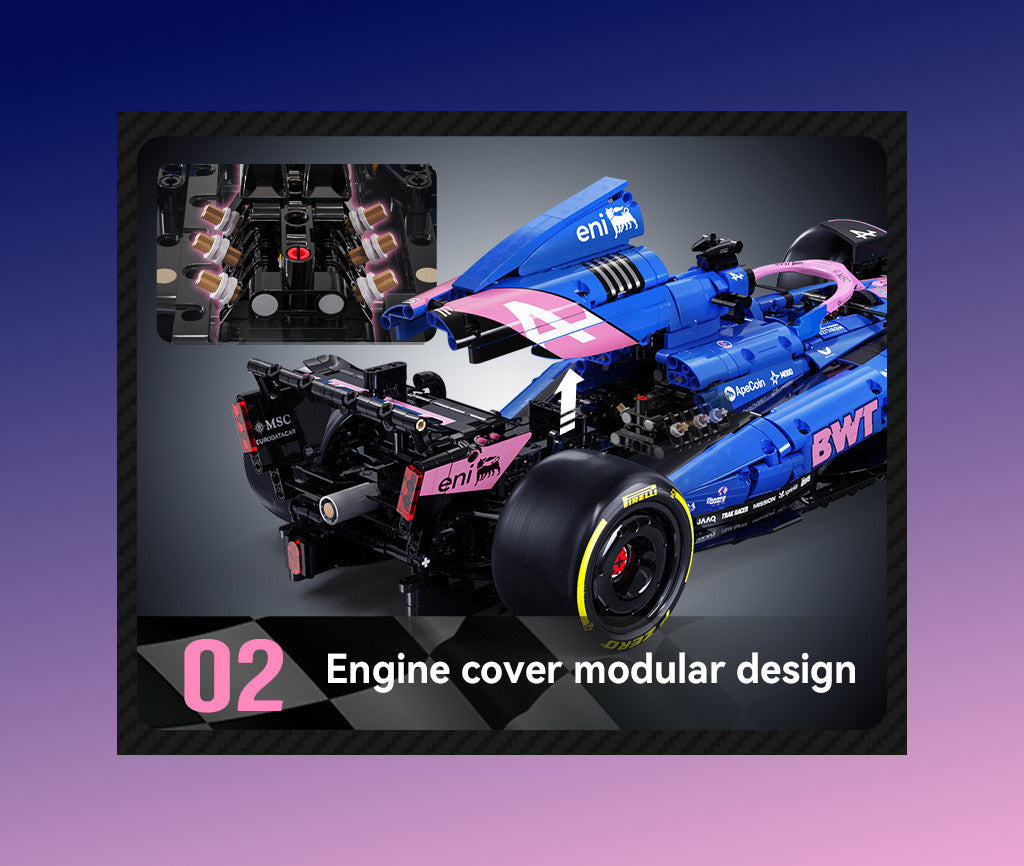 1:8 BWT Alpine F1 Team A525 Racing Car - 2173 pcs
