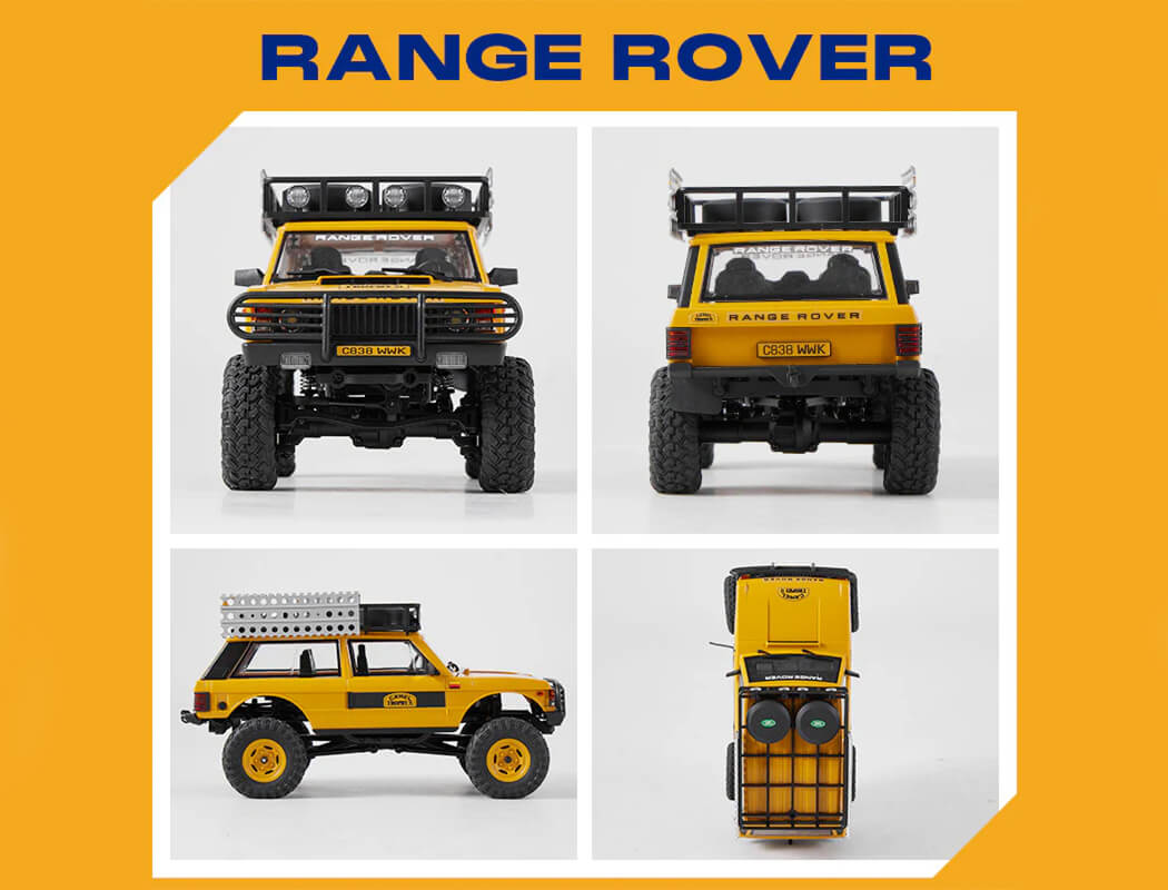 FMS 1/24th Range Rover 1st Gen RTR Yellow