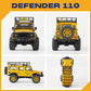 FMS 1/24th Land Rover Defender D110 RTR Yellow