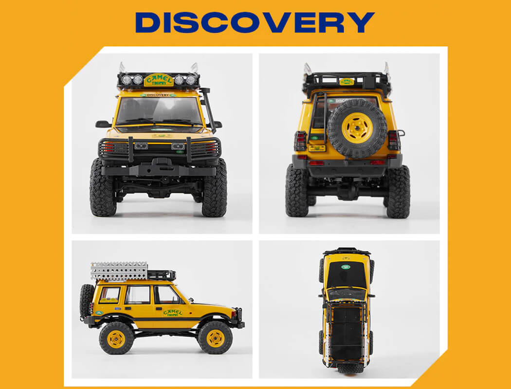 FMS 1/24th Land Rover Discovery 1st Gen RTR Yellow