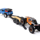 SCX24 Flat Bed Vehicle Trailer with LED Taillights:1/24th
