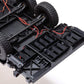 SCX24 Flat Bed Vehicle Trailer with LED Taillights:1/24th