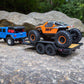 SCX24 Flat Bed Vehicle Trailer with LED Taillights:1/24th