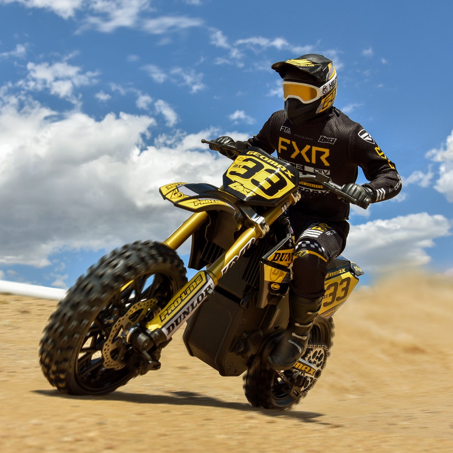 1/4 Dunlop Geomax MX33 CR4 Front Tire MTD Black: Promoto-MX(1)
