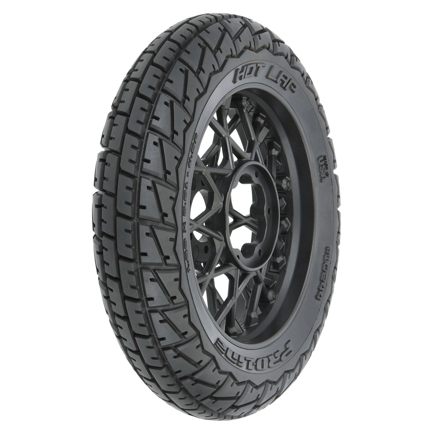1/4 Hot Lap MX S3 Front Tire MTD Black Supermoto Wheel: Prom