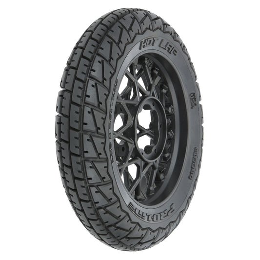 1/4 Hot Lap MX S3 Front Tire MTD Black Supermoto Wheel: Prom