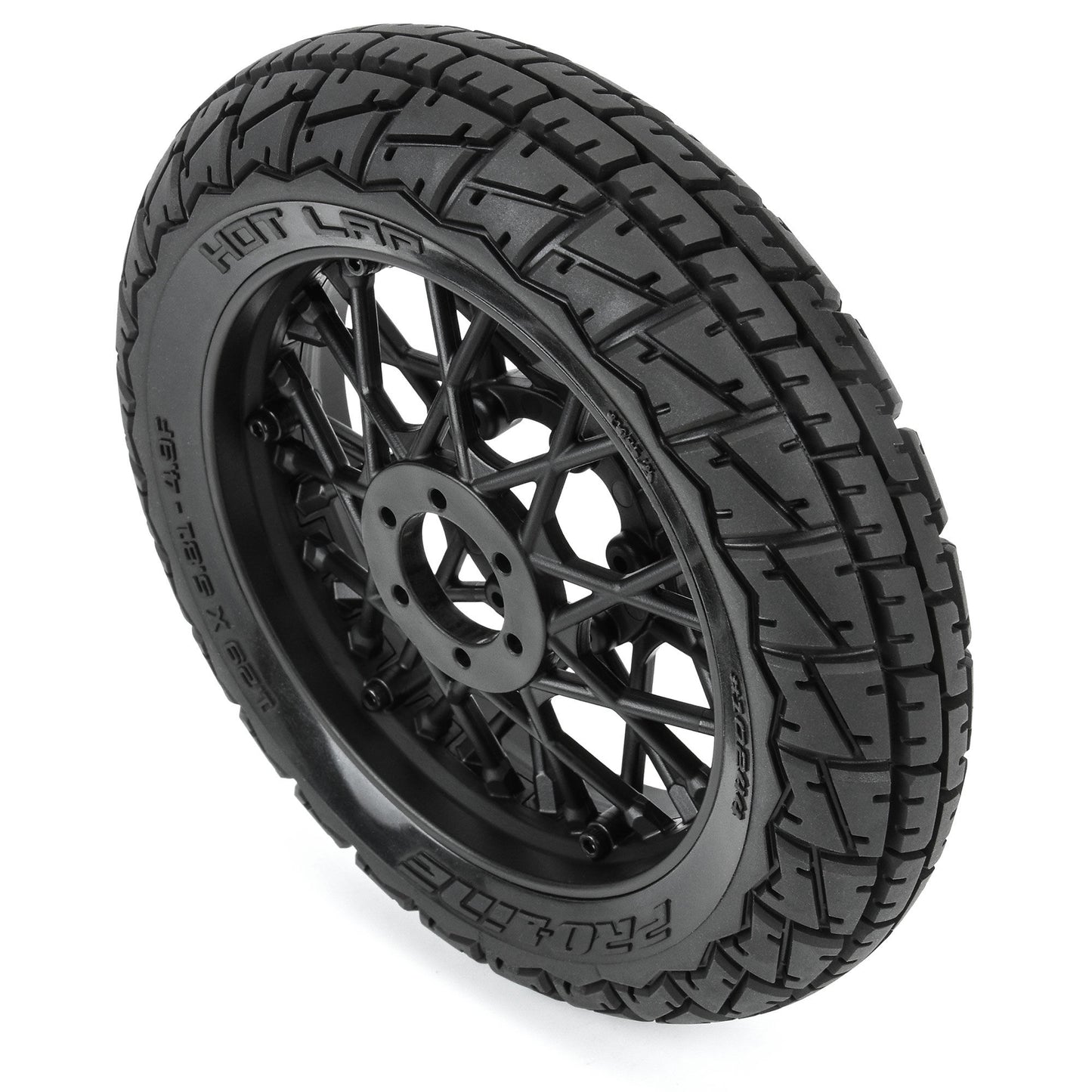 1/4 Hot Lap MX S3 Front Tire MTD Black Supermoto Wheel: Prom