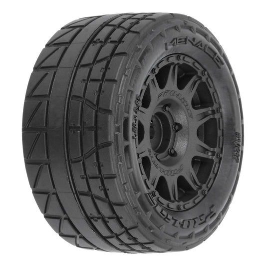 1/18 Menace F/R Street Tires MTD 12mm Black Raid (4): Granit