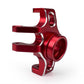 Front Hubs, Red Aluminum, 1/18 Grom