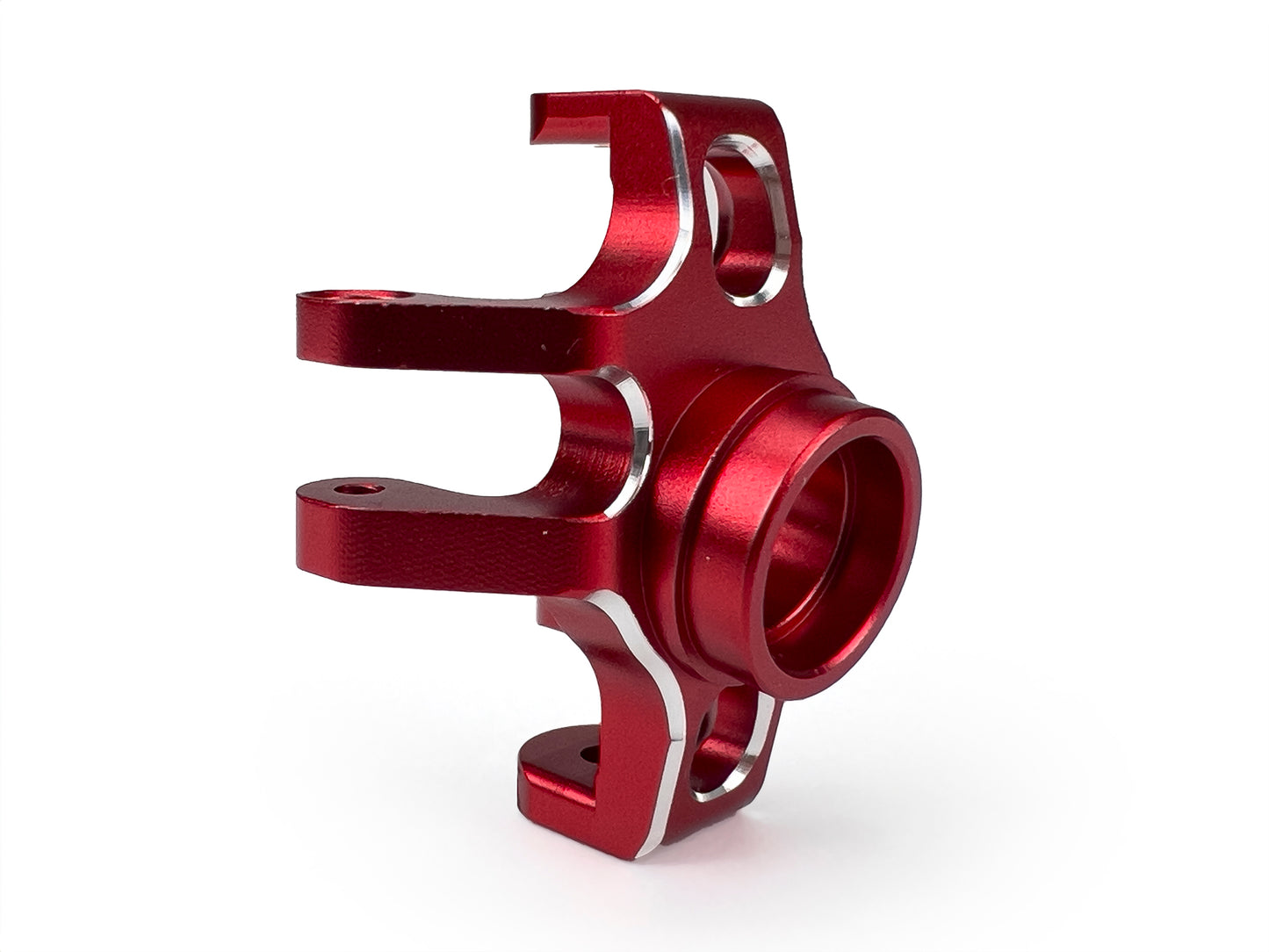 Front Hubs, Red Aluminum, 1/18 Grom