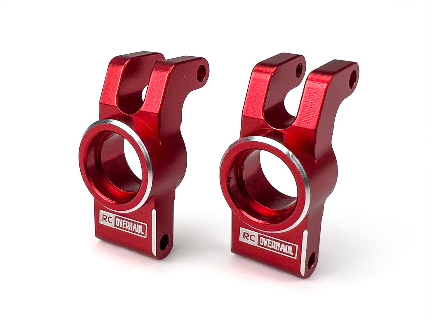 Rear Hubs, Red Aluminum, 1/18 Grom
