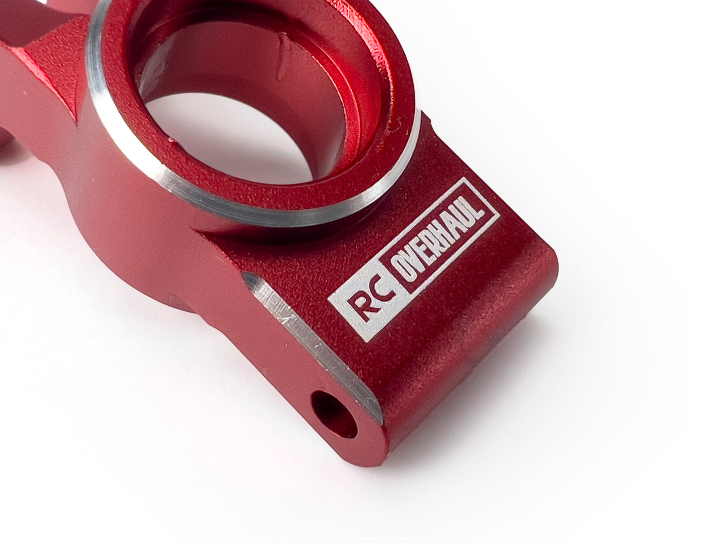 Rear Hubs, Red Aluminum, 1/18 Grom