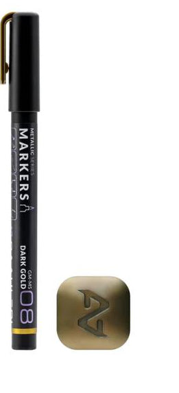Metallic Series Markers – Dark Gold 08