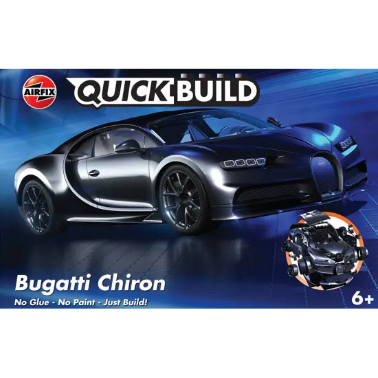 Airfix Quick Build Bugatti Chiron Black