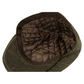 Wool Blend Flat Cap Dark Olive