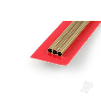 K&S 4mm Brass Round Tube, .225mm Wall (300mm) (3 pcs)