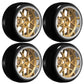Louise RC 1/10 Drift 2,4,6,8mm Offset 14-Spoke Bronze W/Tyres (Copy)
