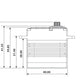 MGB6928HV2 28Kg/0.05s HV Brushless Digital Servo