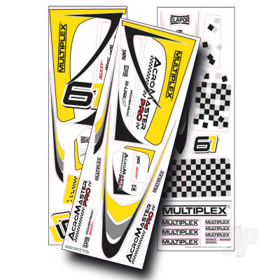 Acromaster Decals Yellow/Silver