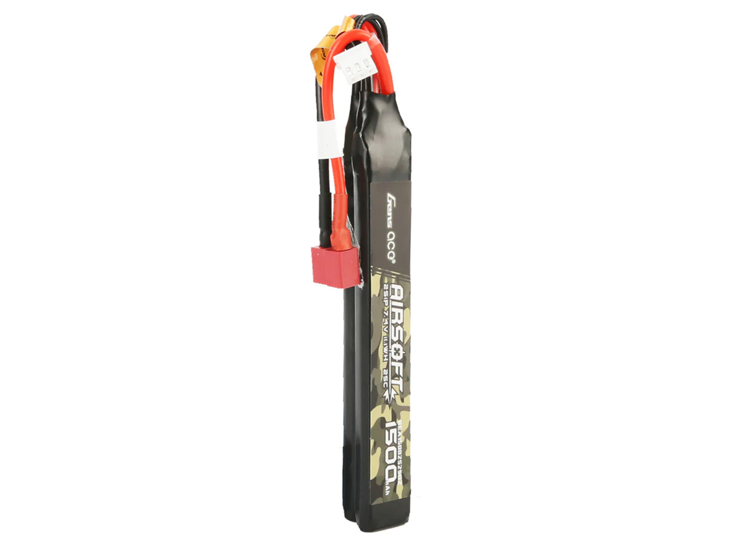 AirSoft 2S 1500mAh 25C Twin with Deans (fit Most AEG)