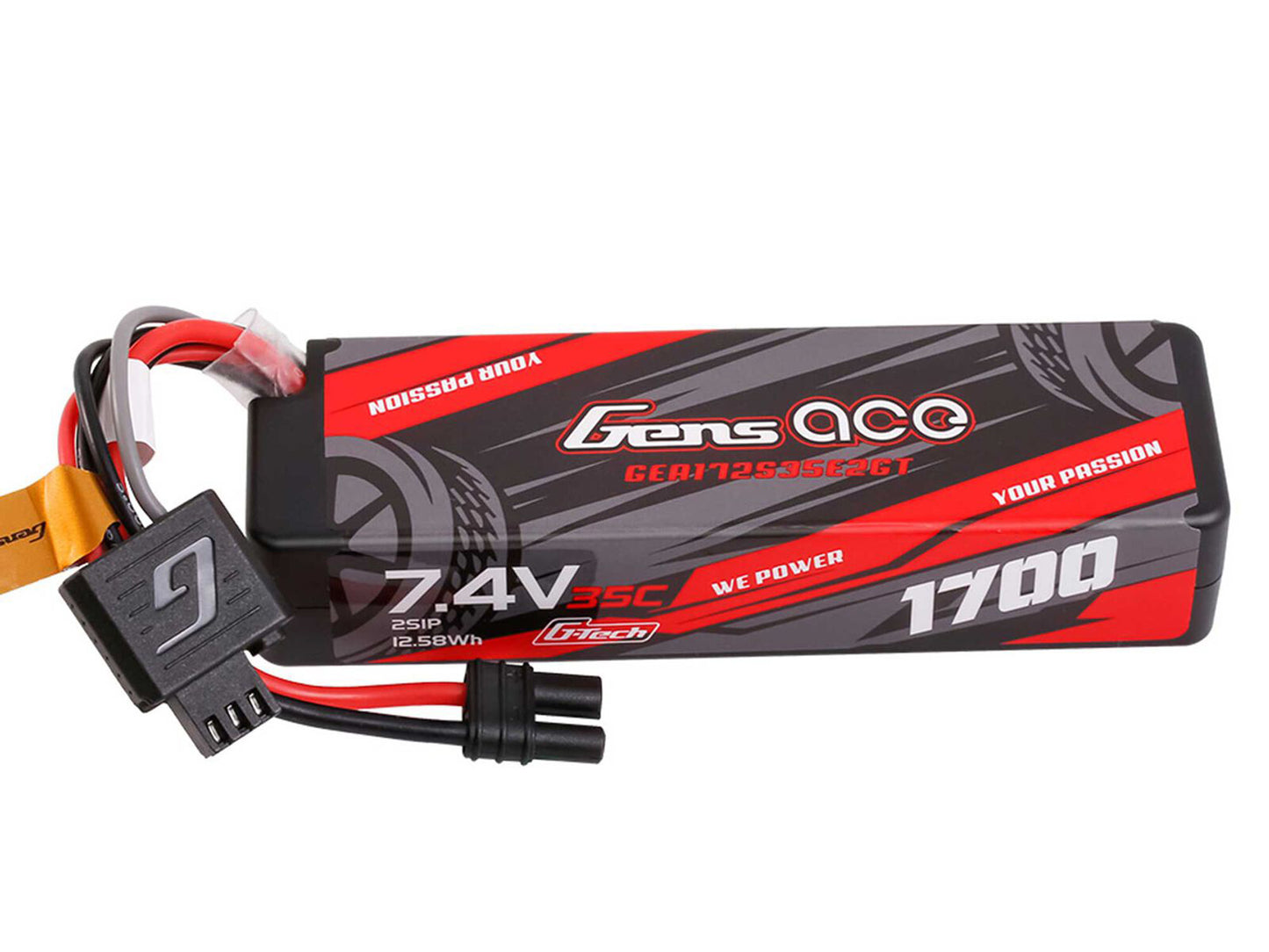 G-Tech 2S 7.4V 1700mAh 35C Hard Case with EC2 (GROM)