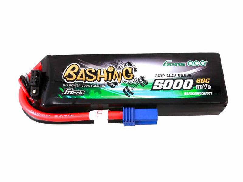 Li-Po Car G-Tech 3S 11.1V 5000mAh 60C Bashing W/EC5