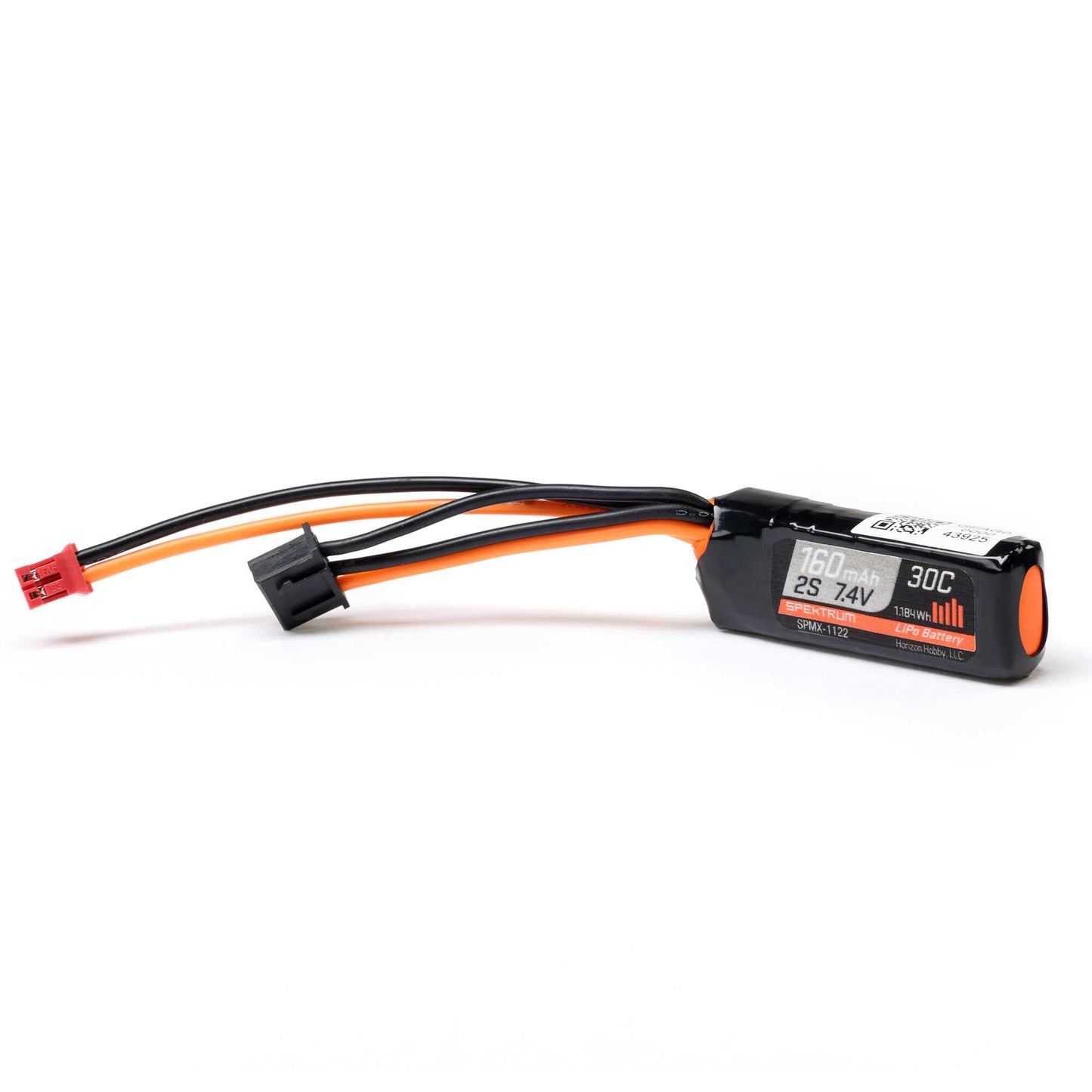 7.4V 160mAh 2S 30C LiPo Battery: PH2.0 SCX30