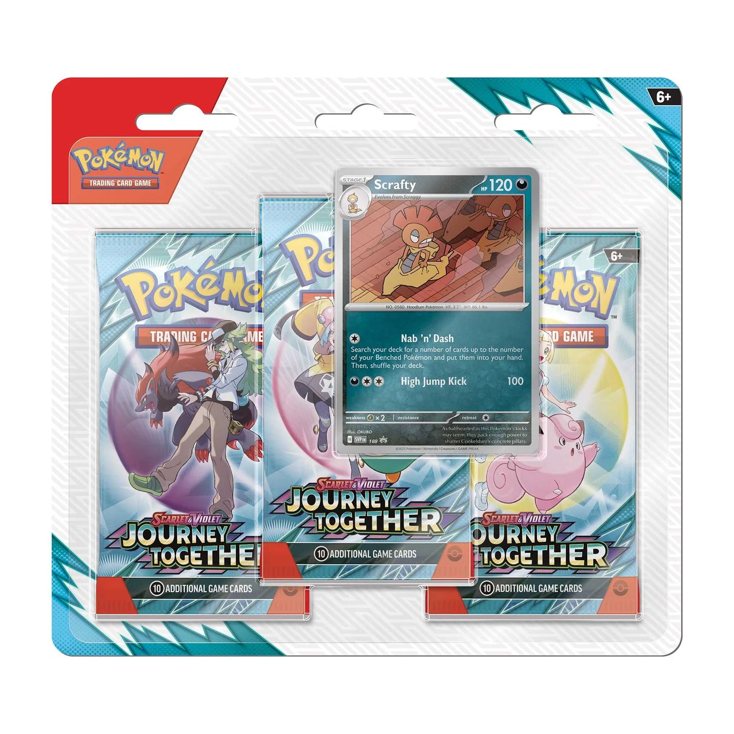 Scarlet & Violet 9 – Journey Together - 3-Pack Blister