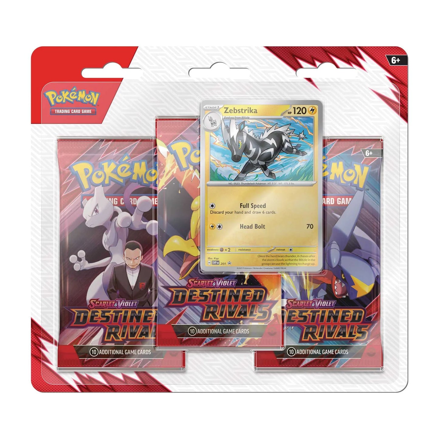 Scarlet & Violet 10 - Destined Rivals - 3-Pack Blister