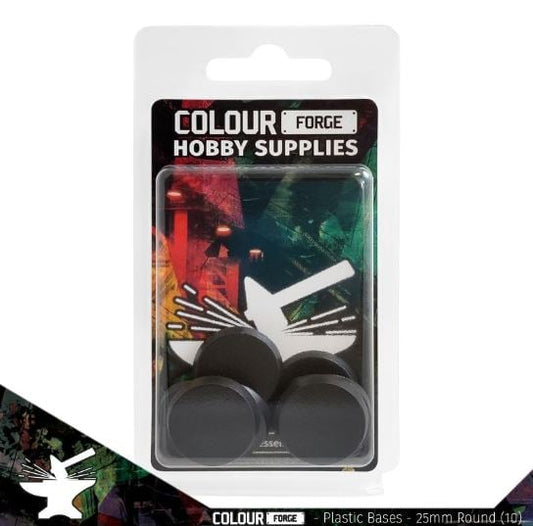Colour Forge Plastic Bases – 32mm Round x10