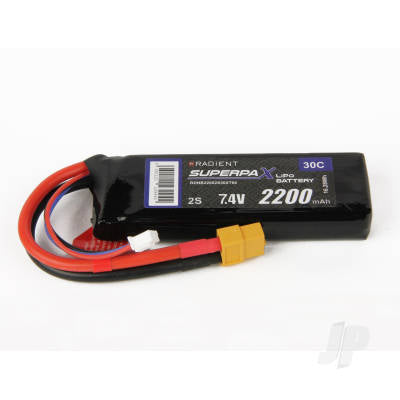 Radient LiPo 2S 2200mAh 7.4V 30C XT60