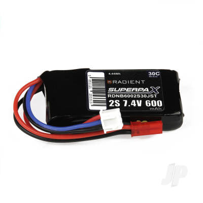 LiPo 2S 600mAh 7.4V 30C JST