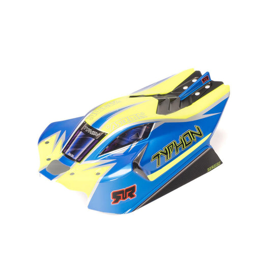 1/8 Clipless Painted Decaled Body, Blue: TYPHON 4X4