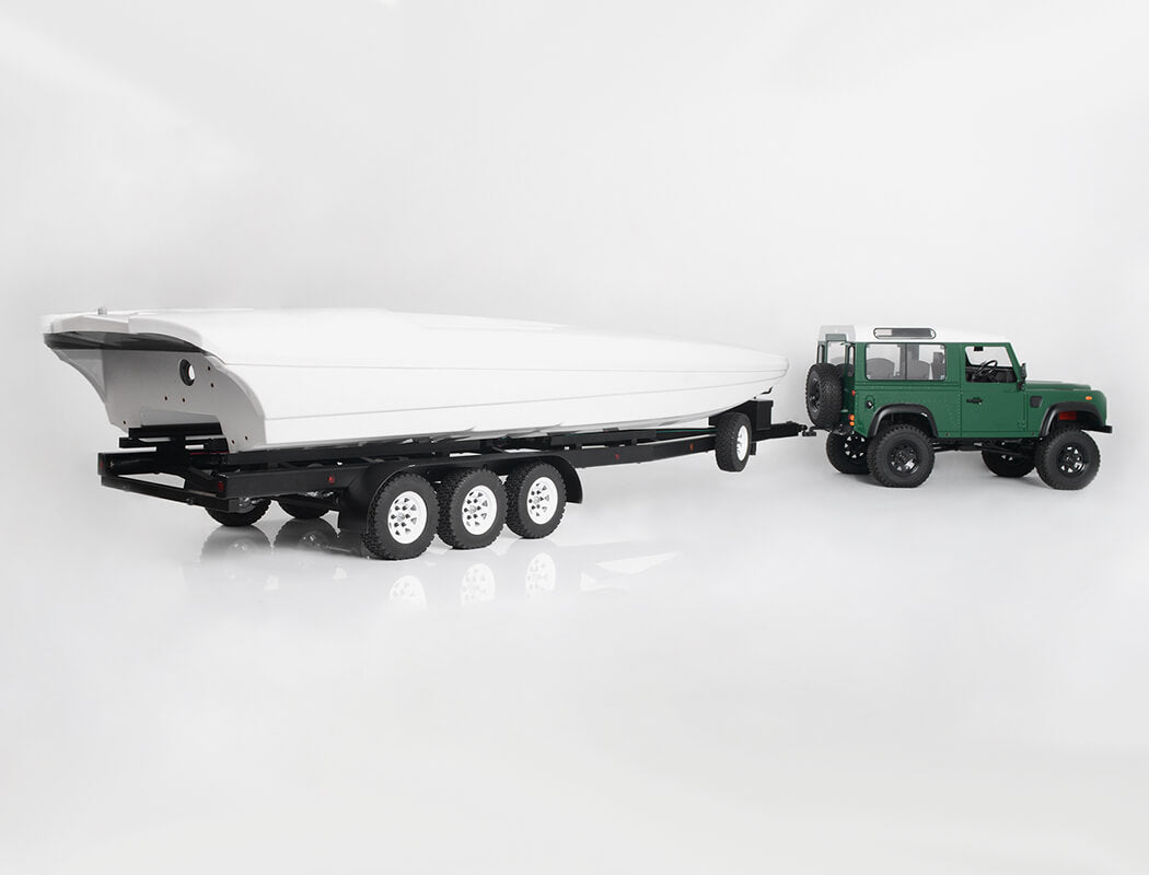 RC4WD 1/10 Bigdog Tri Axle Widebody Scale Boat Trailer