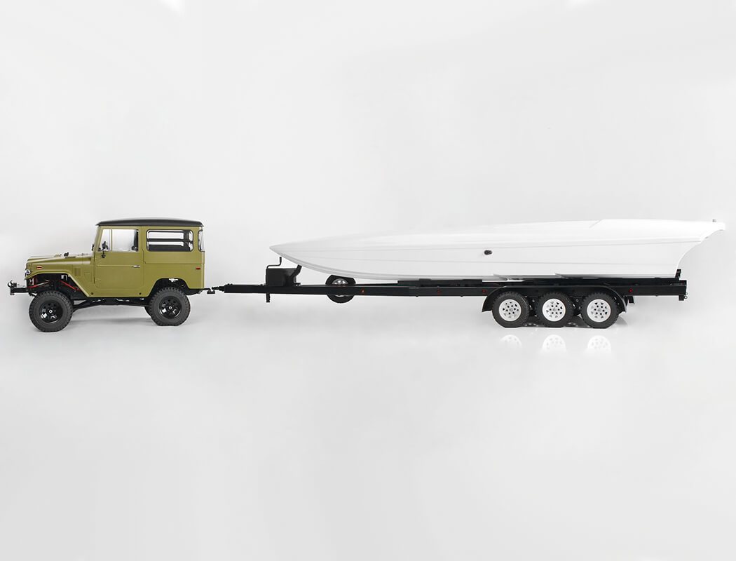 RC4WD 1/10 Bigdog Tri Axle Widebody Scale Boat Trailer