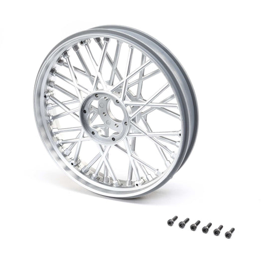 Front Wheel Set, Satin Chrome : Promoto-MX