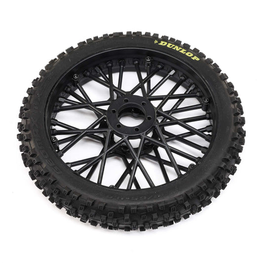 Dunlop MX53 Front Tire Mounted, Black: Promoto MXZ LOS46004