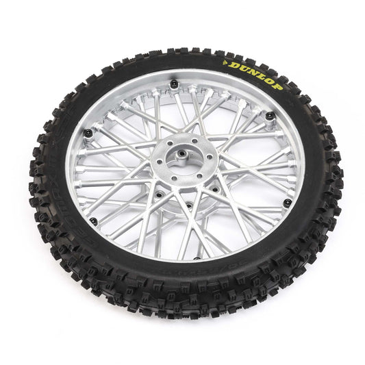 Dunlop MX53 Front Tire Mounted, Chrome: Promoto MX