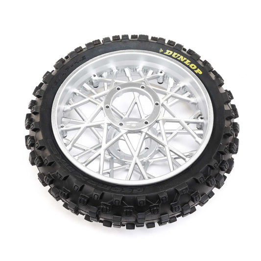 Dunlop MX53 Rear Tire Mounted, Chrome: Promoto MXZ LOS46007