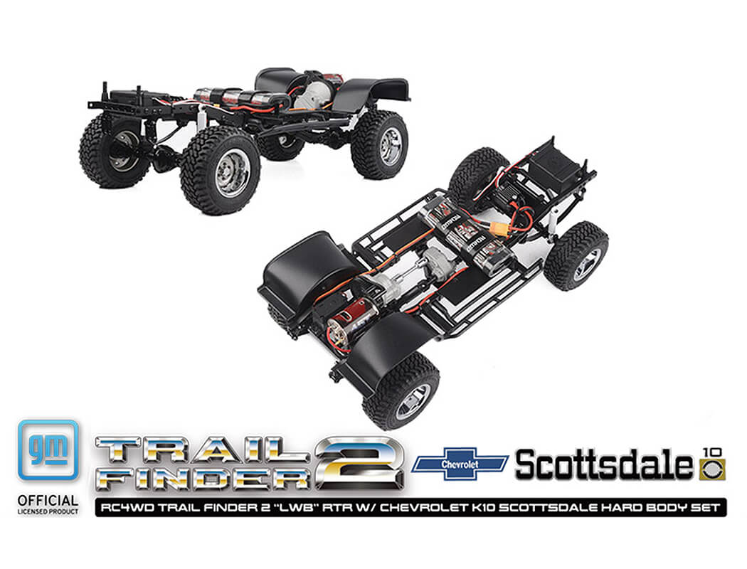 RC4WD Trail Finder 2 LWB RTR W/Chevrolet K10 Hard Body