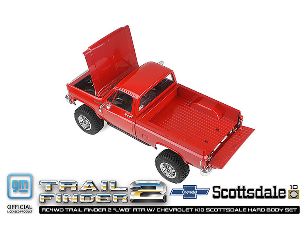 RC4WD Trail Finder 2 LWB RTR W/Chevrolet K10 Hard Body