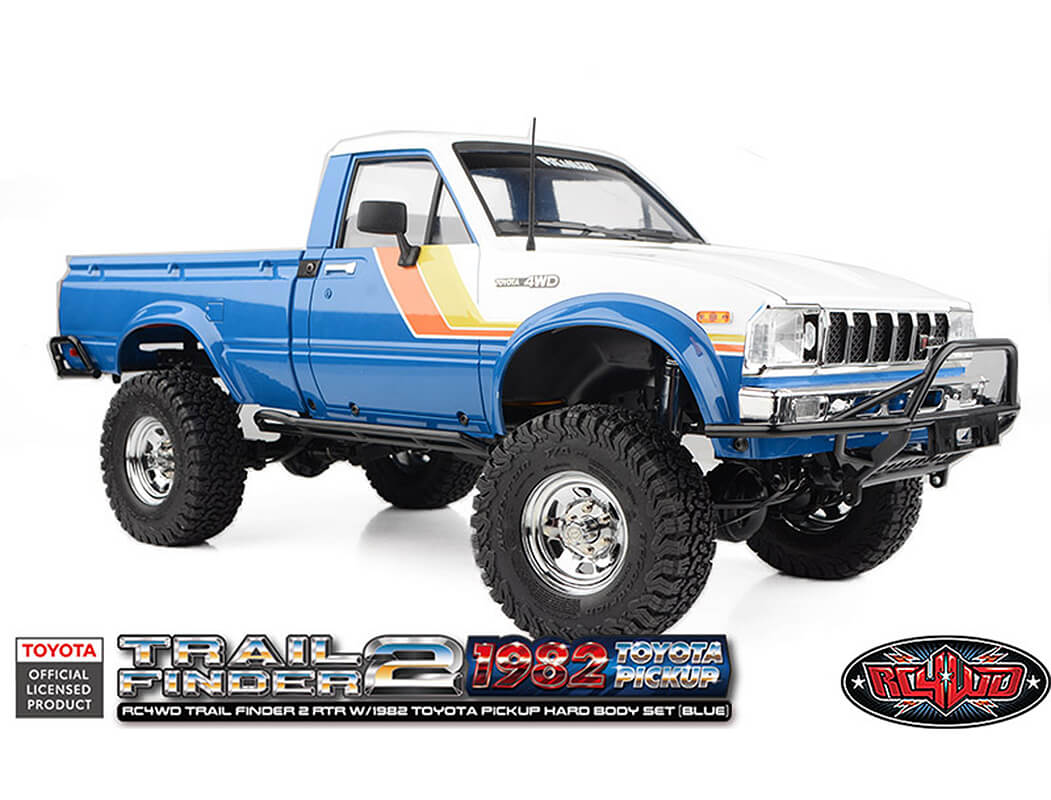 RC4WD Trail Finder 2 W/1982 Toyota Pickup Hard Body Blue
