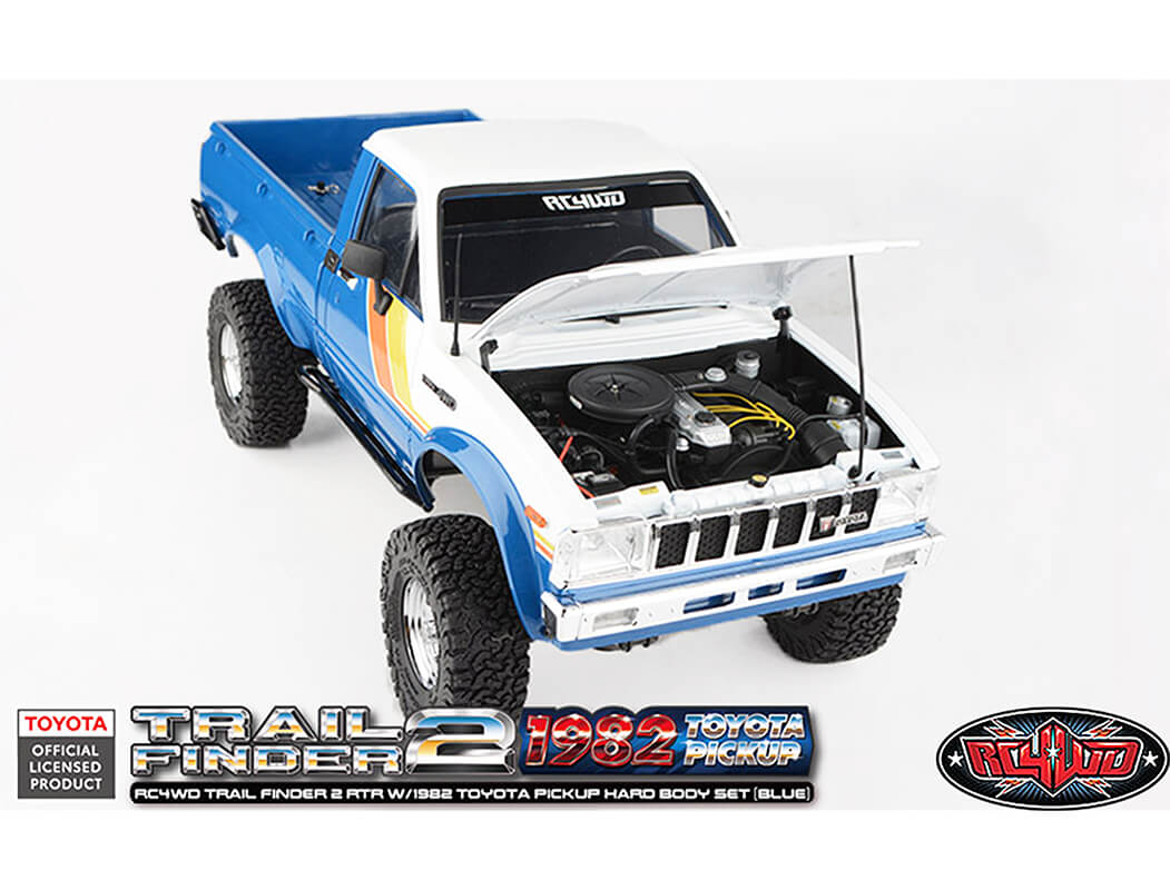 RC4WD Trail Finder 2 W/1982 Toyota Pickup Hard Body Blue