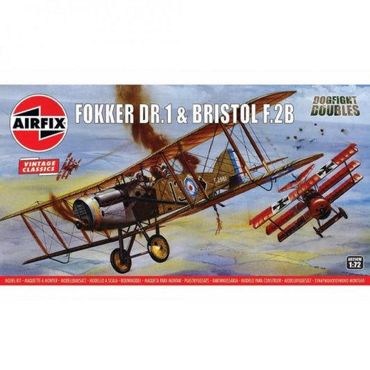 Fokker DR1 and Bristol Fighter Dogfight Double 1:72 Vintage Classic