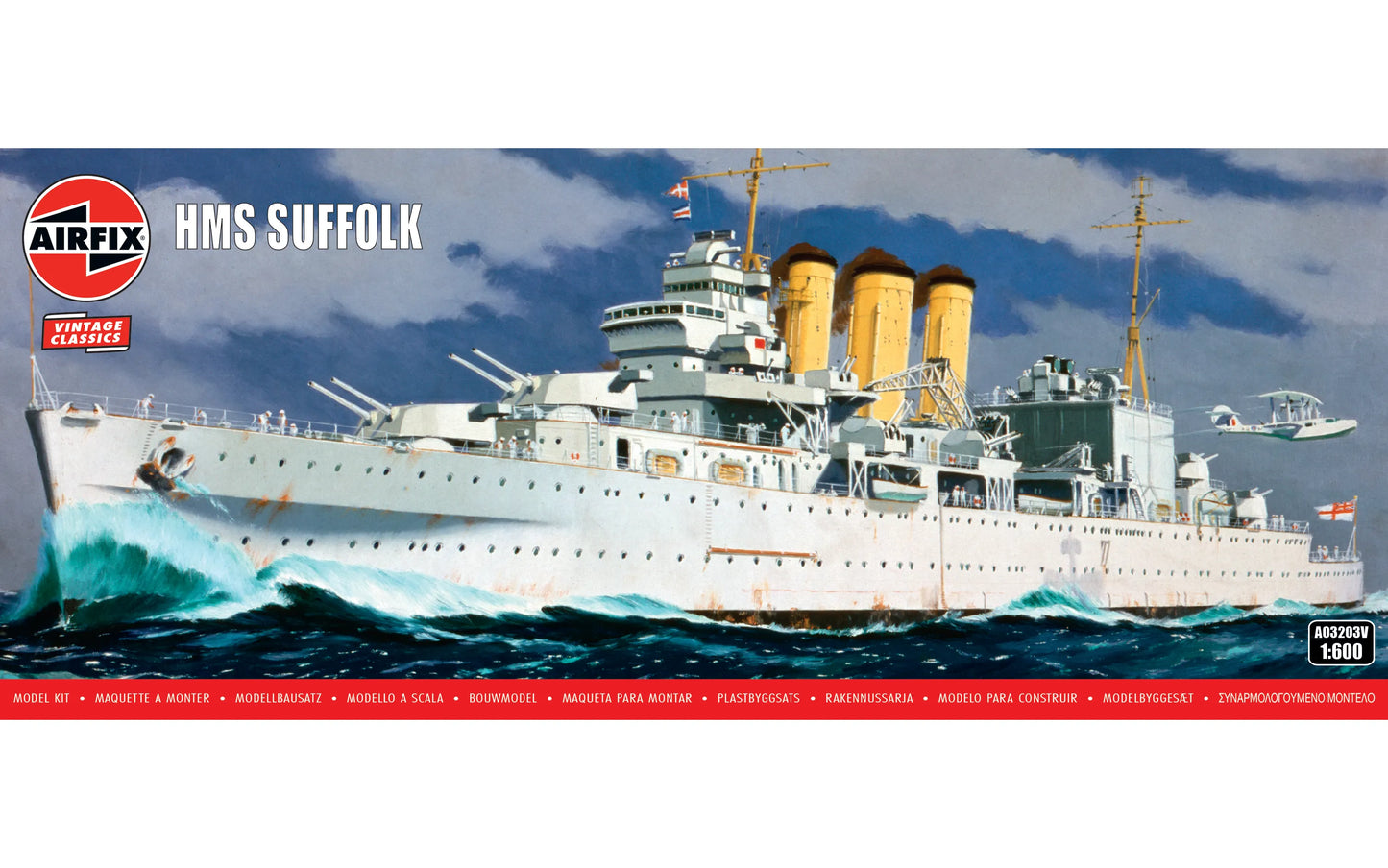 Airfix HMS Suffolk 1:600 Vintage